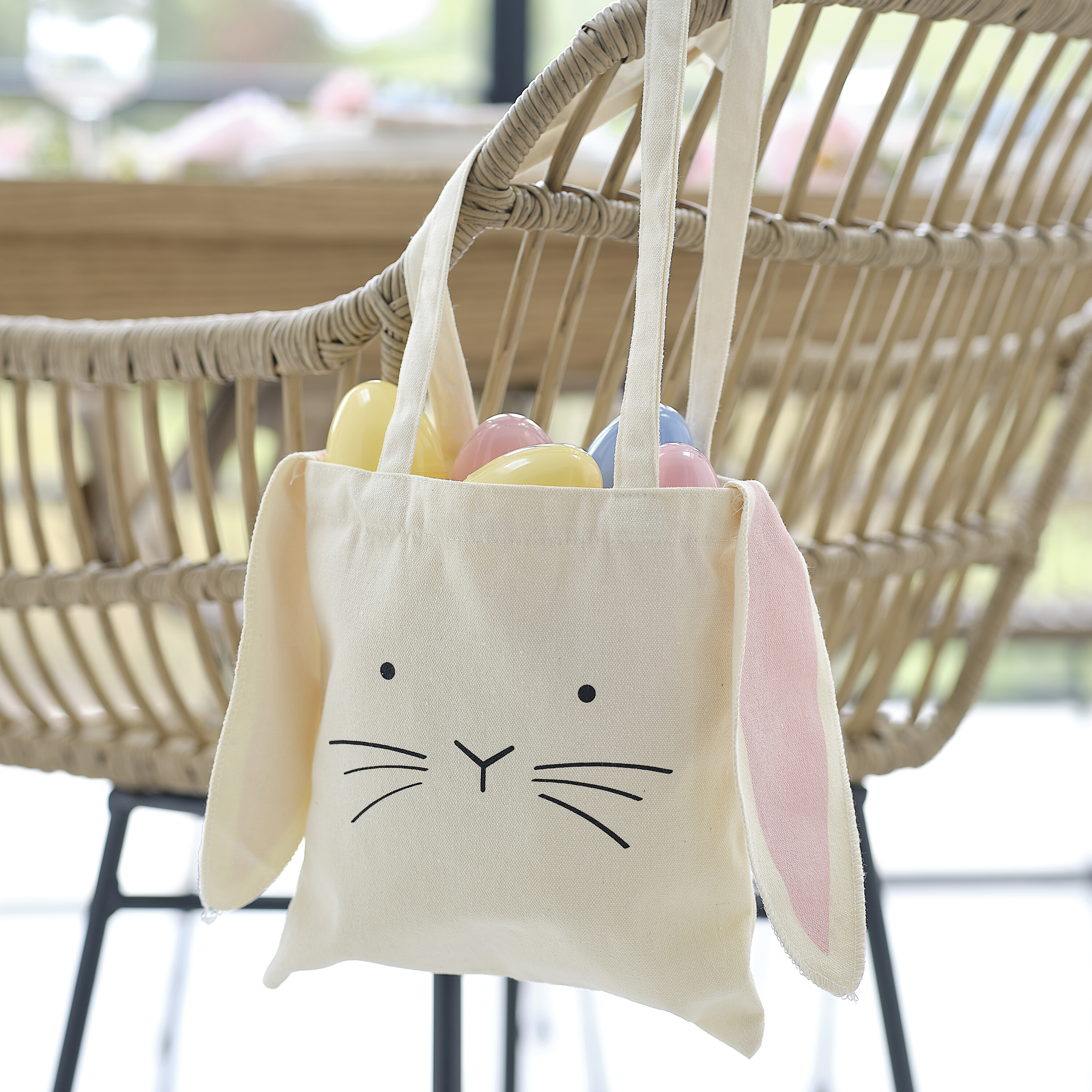 Easter Tote Bag with Bunny Ears New In