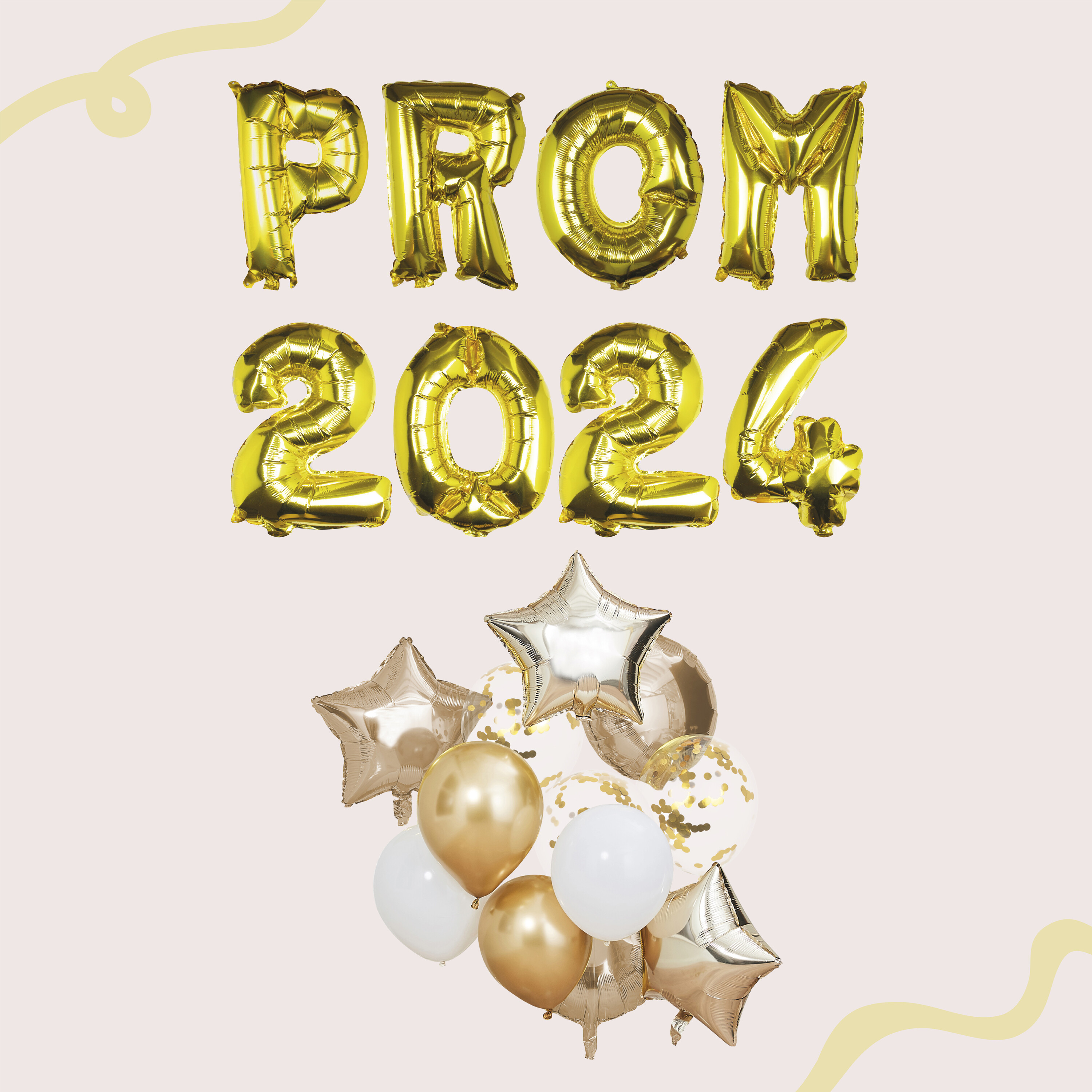 Gold Prom 2024 Balloon Bundle Ginger Ray   Kit 525 1 1 