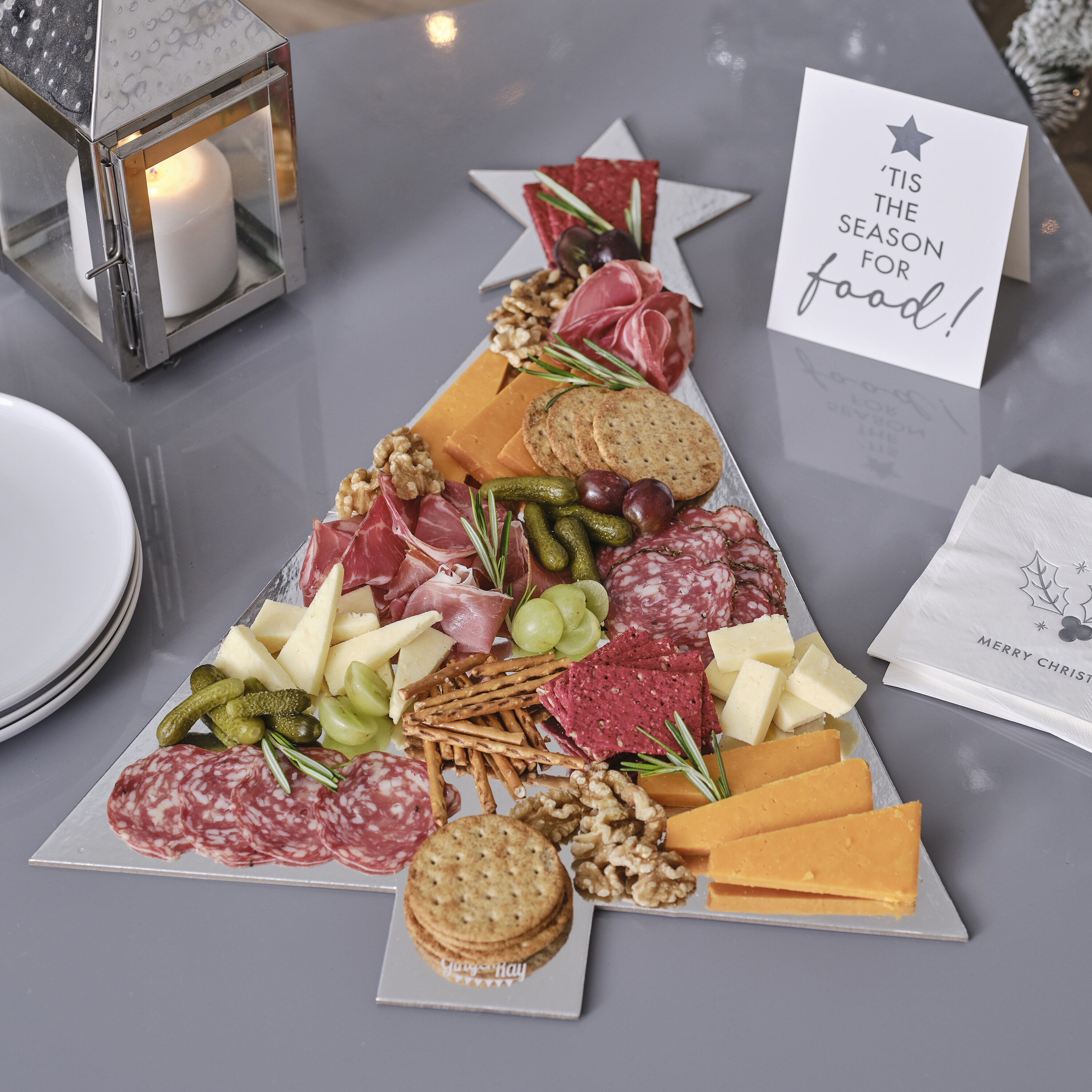 christmas platter boards