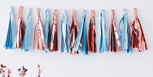 Create Your Own Rose Gold & Pink Tassel Garland