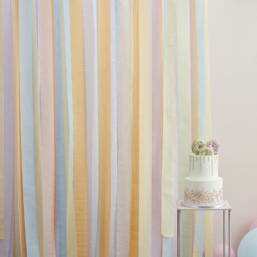 Ginger Ray Pastel Streamer and Balloon Party Backdrop Mix it Up